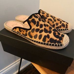 NWOB J.Crew Calf Leopard Espadrille size 7